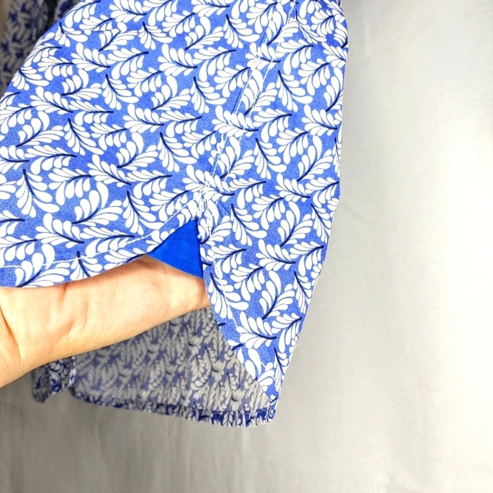 Boden button up, long sleeve shirt. Royal blue/white. Youth 13-14. - Picture 7 of 11